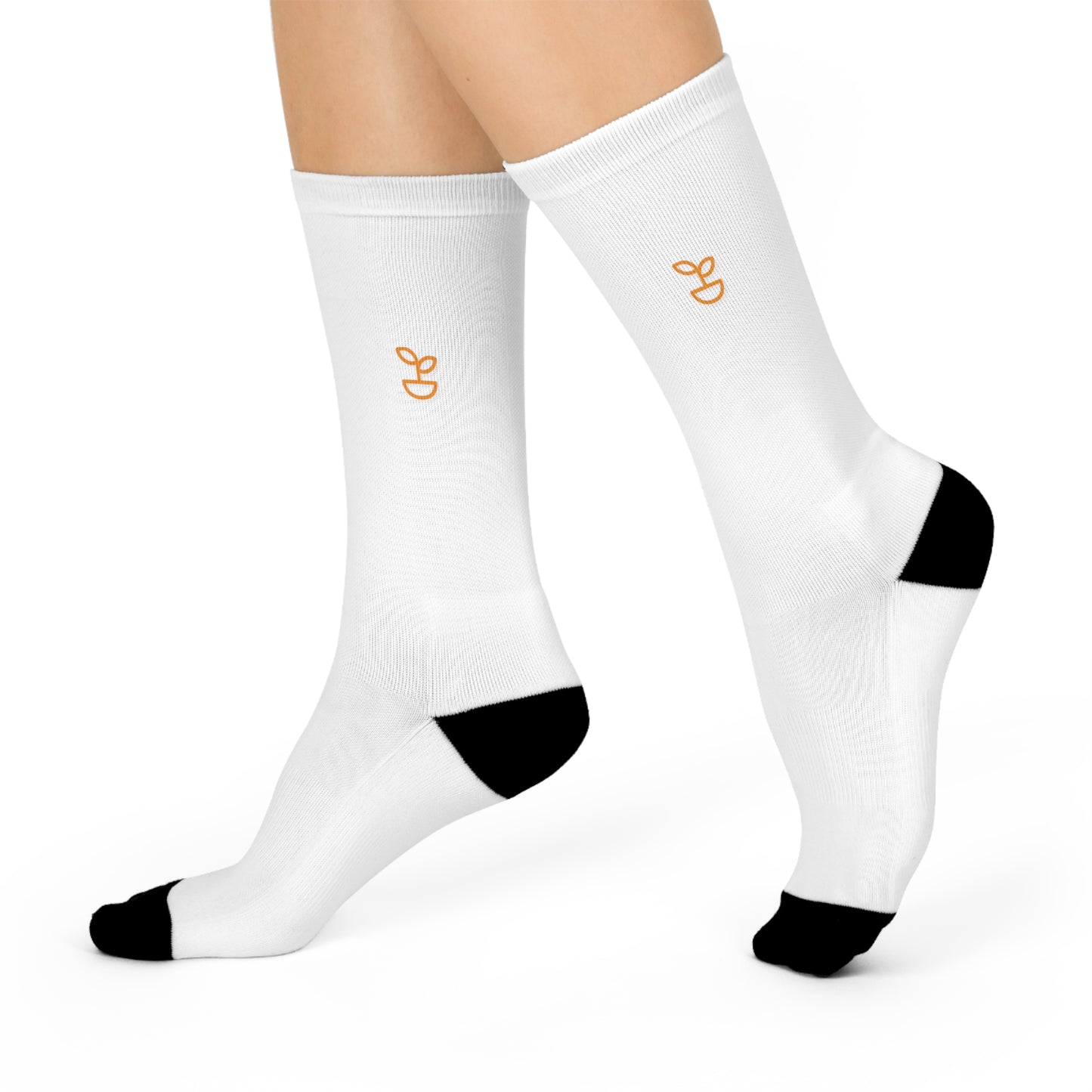 Cushioned White Crew Socks / All genders