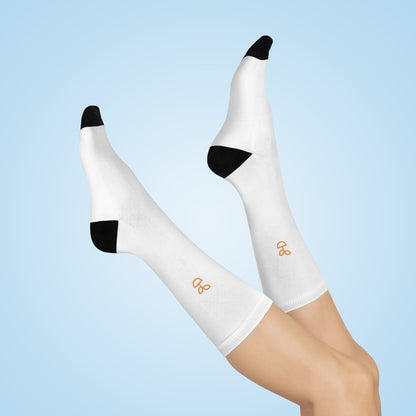 Cushioned White Crew Socks / All genders