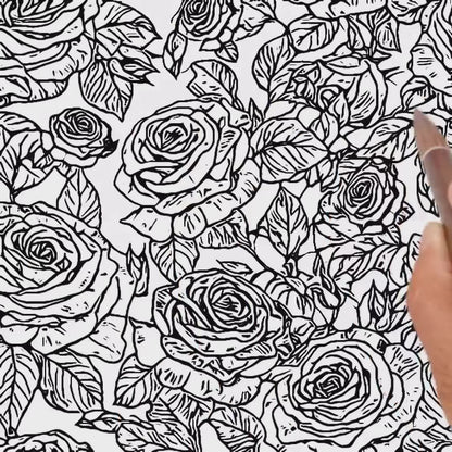 "Inside the Lines" 32-page plant coloring book